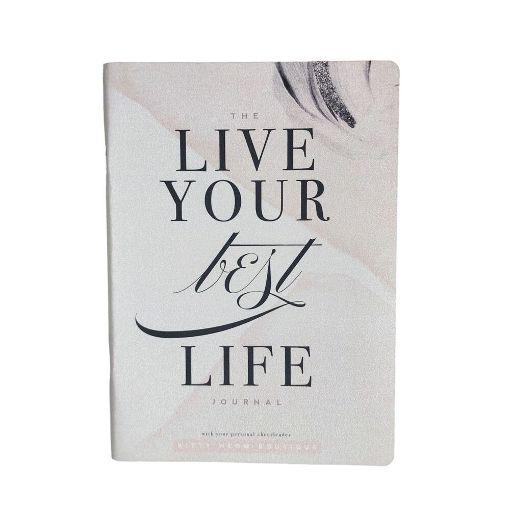 The Live Your Best Life Journal Notebook Kitty Meow Boutique Motivational Gift